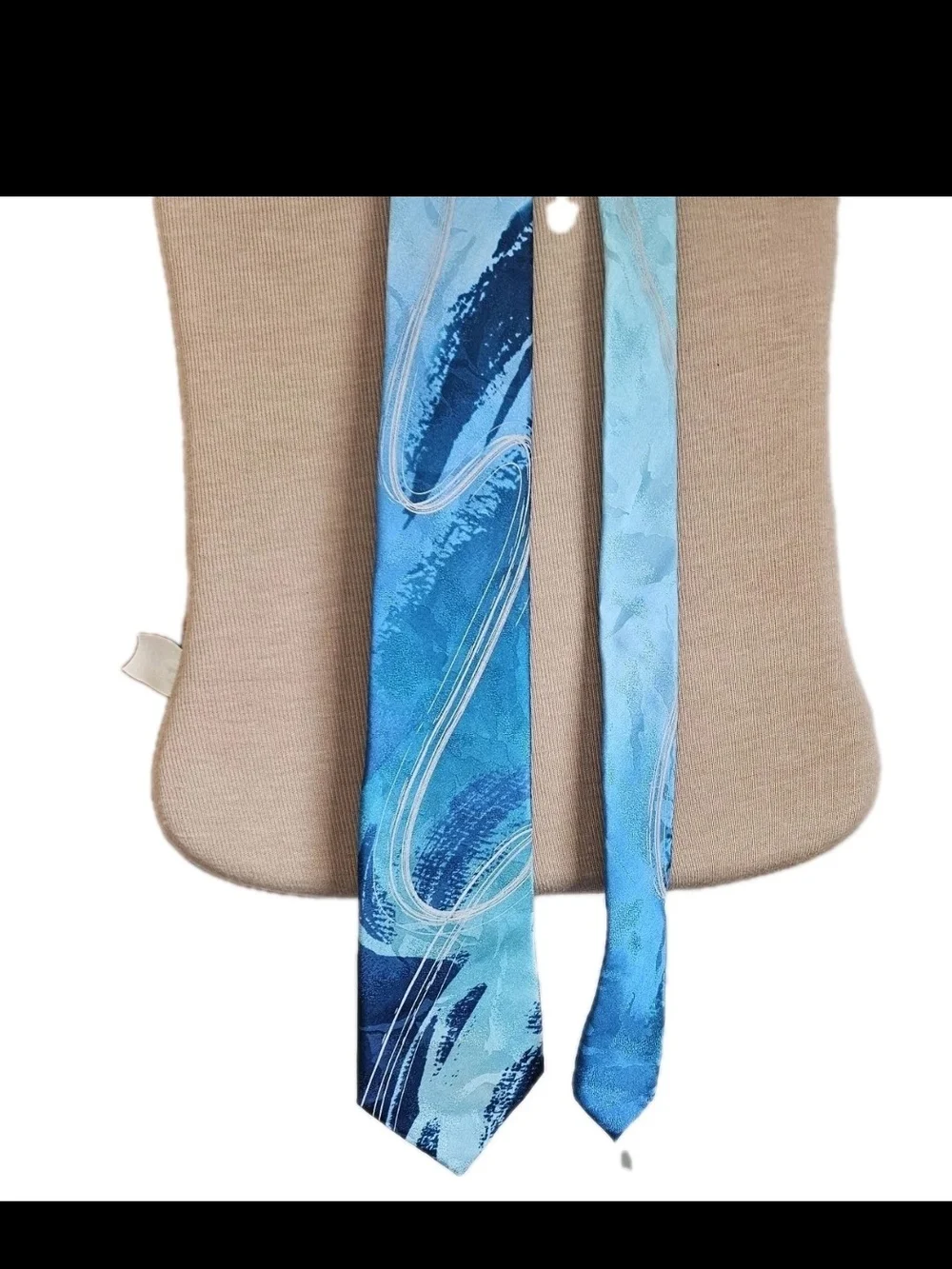 Jerry Garcia Tie Desert Island Collection 64 Silk Abstract Blue Watercolor Mens